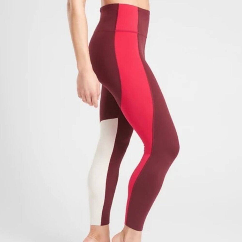 Athleta Elation Colorblock 7/8 High Rise Tights